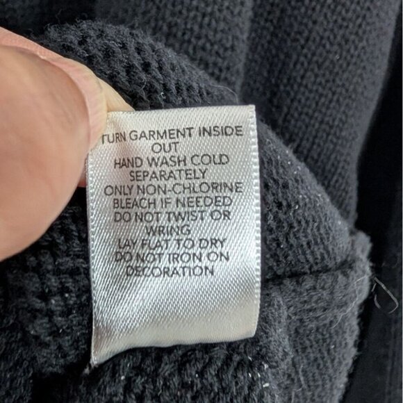 CJ Banks Believe Sweater Womens Size 2X Black Embellished Christmas Holiday Knit - Picture 5 of 9